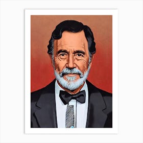 Jason Robards Illustration Movies Art Print