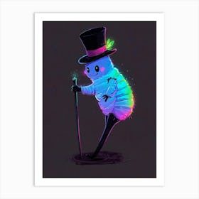 Worm In A Hat Art Print