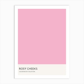Rosy Cheeks Colour Block Poster Art Print