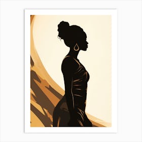 Silhouette Of A Woman 2 Art Print