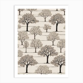 Minimalist Trees Art Print