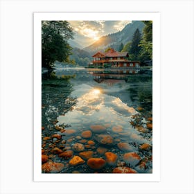 House On The Lake Art Print