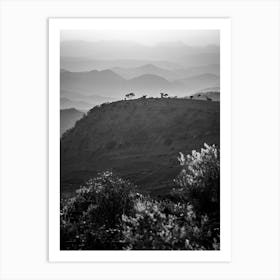 Layers Of Mountains In Ethiopia Art Print