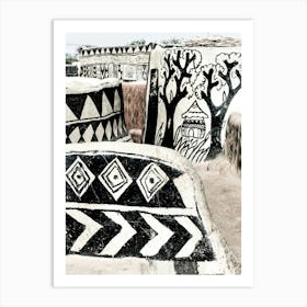 Architecture In Burkina Faso In West Africa Art Print