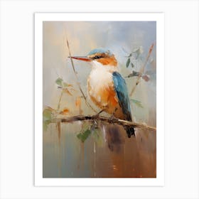 Bird Painting Kingfisher 2 Art Print