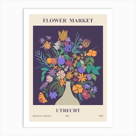 Flower Market Utrechl Art Print