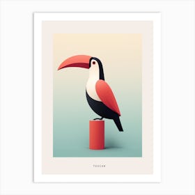 Minimalist Toucan 3 Bird Poster Art Print