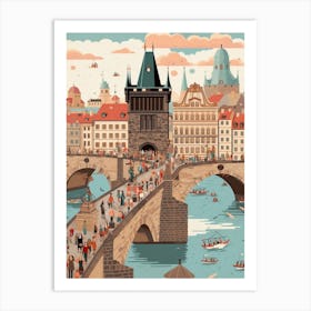 The Charles Bridge Prague Czech Republic Art Print