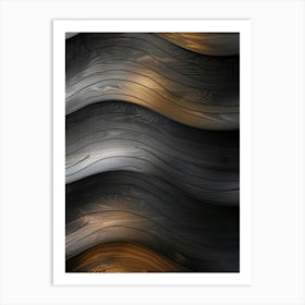 Abstract Wavy Pattern 10 Art Print