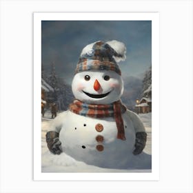 Snowman 1 Art Print