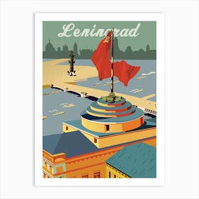 Leningrad, Vintage USSR Poster Art Print