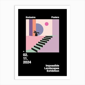 Impossible Landscapes Exhibition Archive Poster 25 Art Print