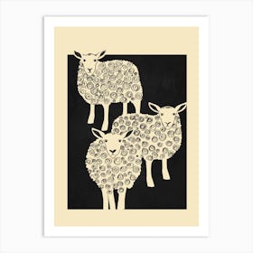 Abstract Sheep 1 Art Print