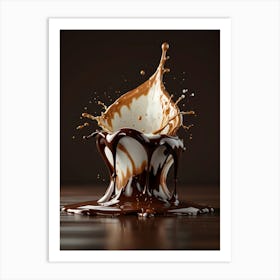 Chocolate Splash 2 Art Print