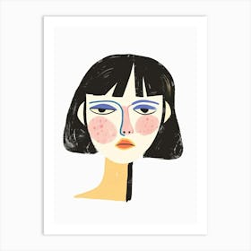 Face Of A Woman 106 Art Print