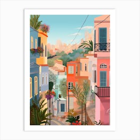 Haifa Israel 5 Illustration Art Print