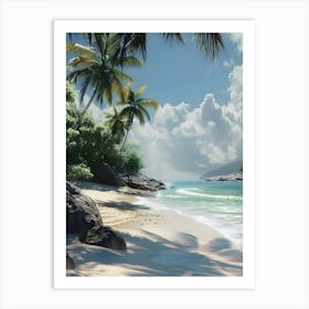 Beach Scene 2 Art Print