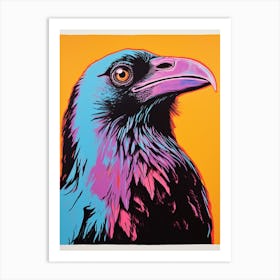 Andy Warhol Style Bird Crow 4 Art Print