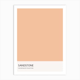 Sandstone Colour Block Poster Art Print