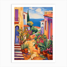 Paphos Cyprus 1 Fauvist Painting Art Print