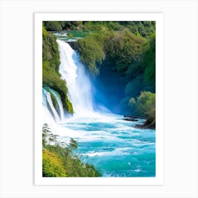 Huka Falls, New Zealand Majestic, Beautiful & Classic (2) Art Print