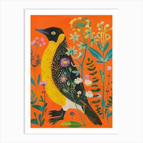 Spring Birds Penguin 4 Art Print