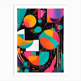Abstract colorful Art Print