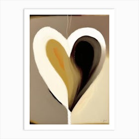 Abstract Heart Symbol Abstract Painting Art Print