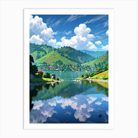 Anime Landscape Wallpaper Art Print