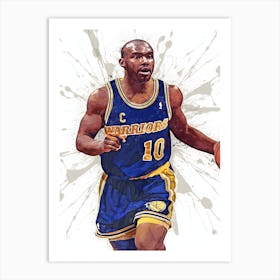 Tim Hardaway Golden State Warriors Art Print