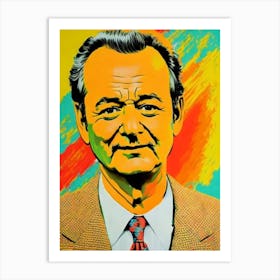 Bill Murray Colourful Pop Movies Art Movies Art Print