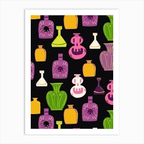 Witchs Potions Halloween Art Print
