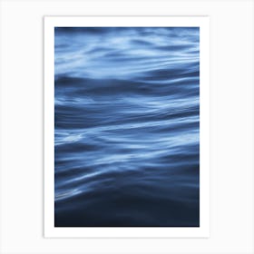 Blue Ocean Waves Art Print