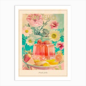 Pink Jelly Retro Collage 3 Poster Art Print