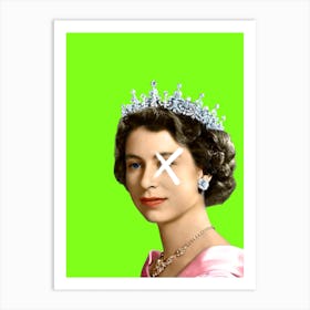 Punk Queen Elizabeth Art Print