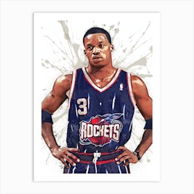 Steve Francis Houston Rockets Art Print