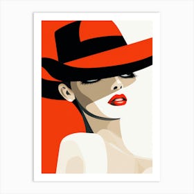 Red Hat Art Print