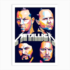 Metallica wpap art Art Print