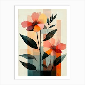 Abstract Flowers 33 Art Print