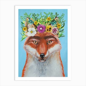 Frida Kahlo Fox Art Print