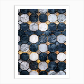 Marble Mosaic Background Art Print