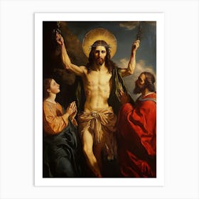 The Painting Of The Of Jesus Christ Art Print