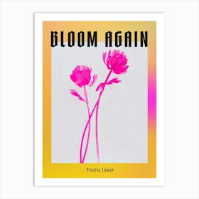 Hot Pink Prairie Clover Poster Art Print