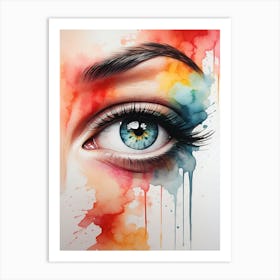 Buteful eye Art Print