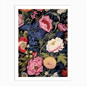 Floral Wallpaper 12 Art Print