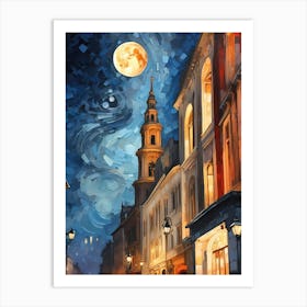 Night In The City Art Print