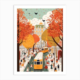 Ankara In Autumn Fall Travel Art 4 Art Print