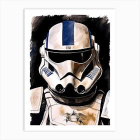 Captain Rex Star Wars Painting (27) Art Print