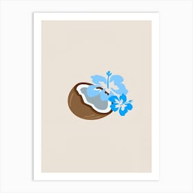 Hawaiian Coconut Art Print