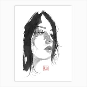 Monica Face Art Print